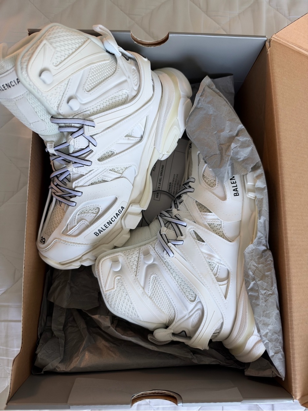 Balenciaga women's White Track Sneakers